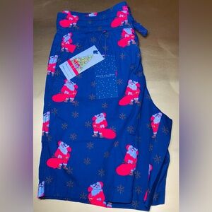 Denim & Flower Shorts Mens‎ Santa Claus Christmas Navy Blue Brand Size 32